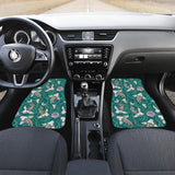 Koi Fish Carp Fish Lotus Pattern Front Car Mats
