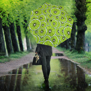Slices Of Lime Design Pattern Umbrella