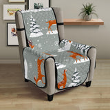 Beautiful deers Winter Christmas Chair Cover Protector