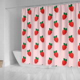 Strawberry Beautiful Pattern Shower Curtain Fulfilled In US