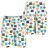 Math Pattern Print Design 05 Men Shorts