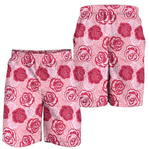 Rose Pattern Print Design 02 Men Shorts