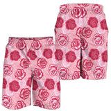 Rose Pattern Print Design 02 Men Shorts