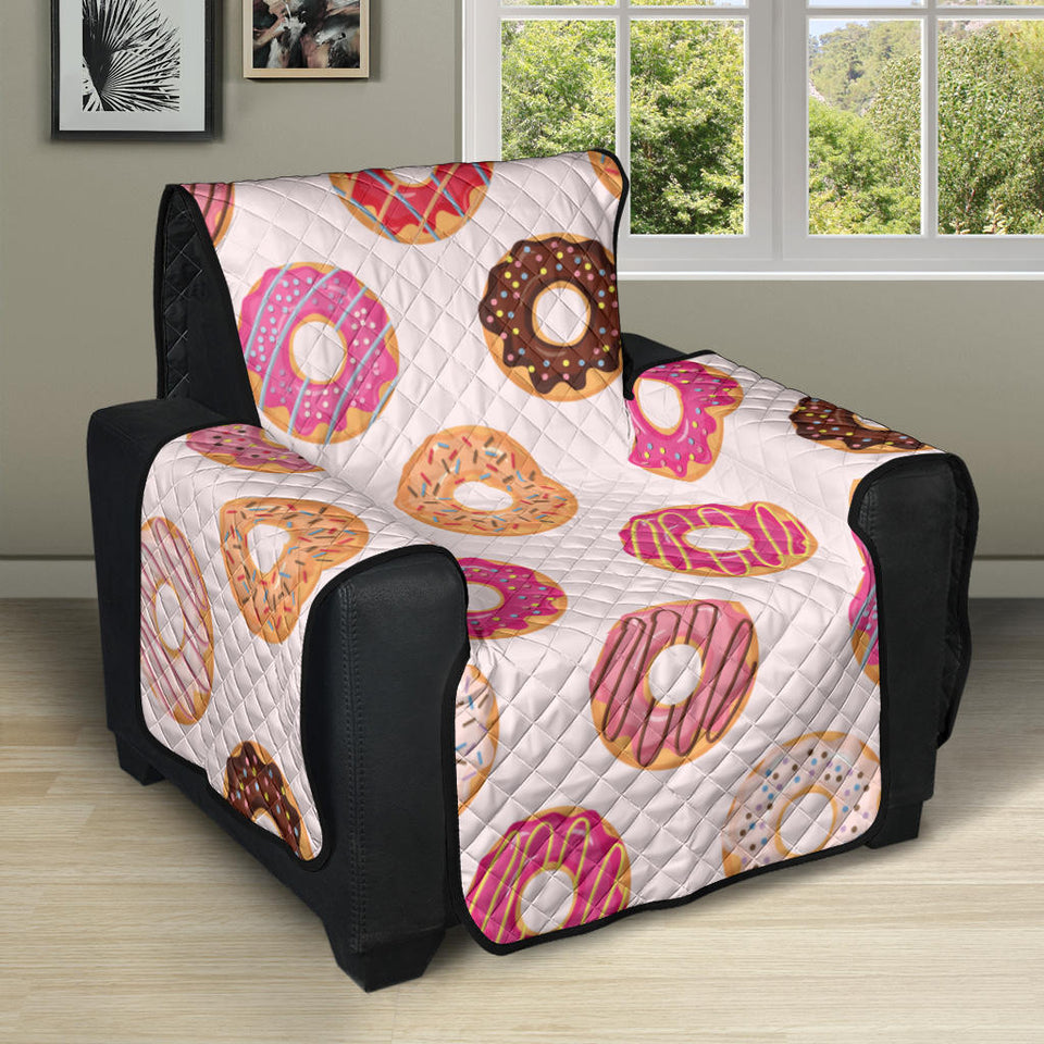 Colorful donut pattern Recliner Cover Protector
