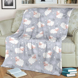 Sweet Dreams Sheep Pattern Premium Blanket