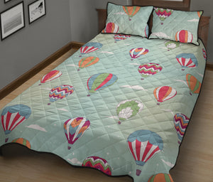 Hot Air Balloon design Pattern Quilt Bed Set