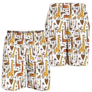 Giraffe Pattern Print Design 04 Men Shorts