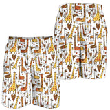 Giraffe Pattern Print Design 04 Men Shorts