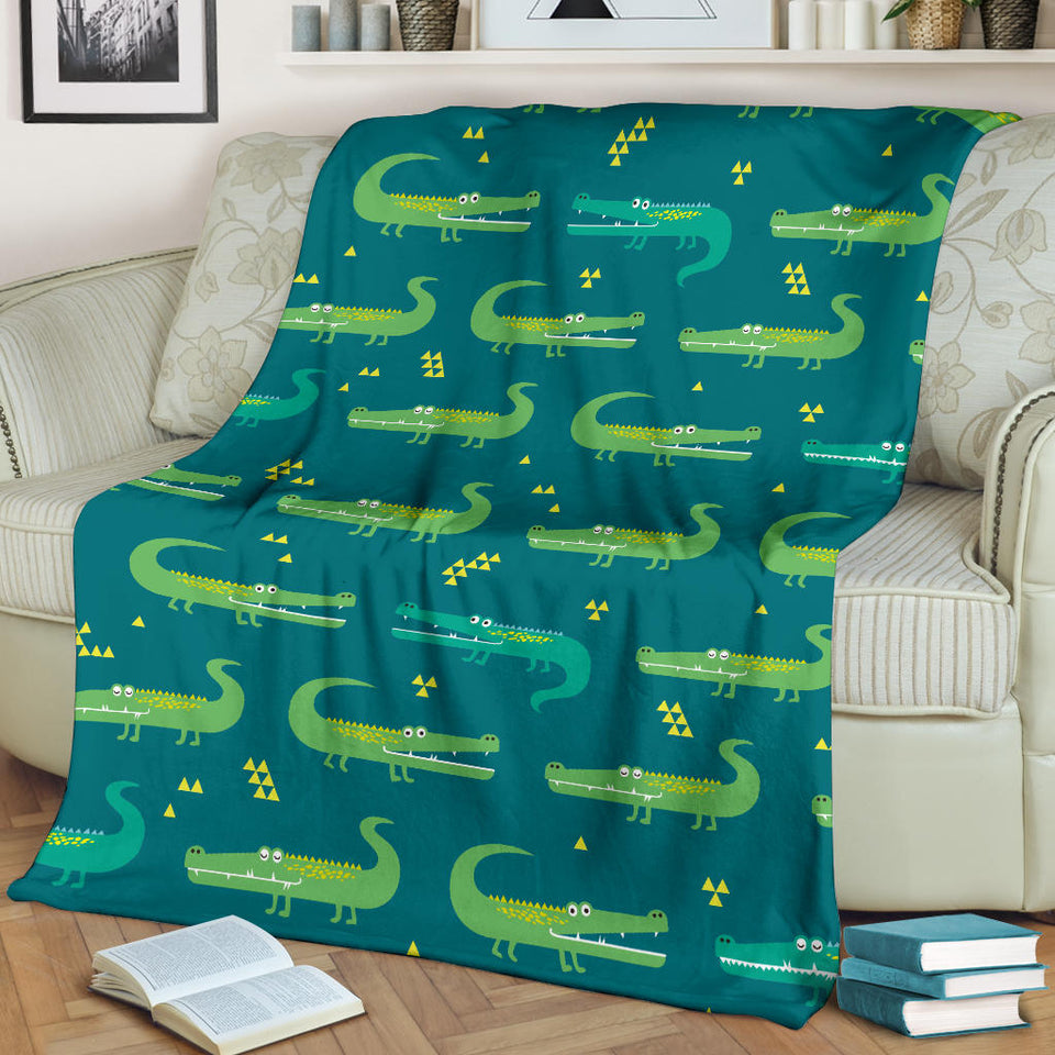 Crocodile Pattern Premium Blanket