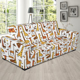 Giraffe Pattern Print Design 04 Sofa Slipcover