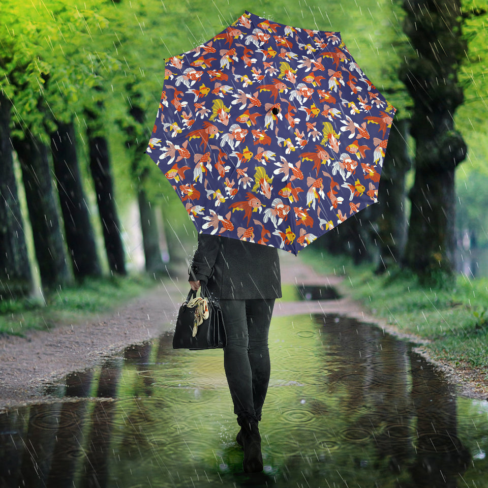 Goldfish Pattern Print Design 04 Umbrella