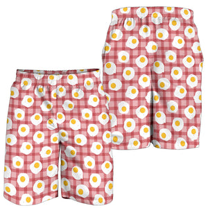 Fried Eggs Pattern Print Design 03 Men Shorts