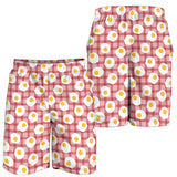 Fried Eggs Pattern Print Design 03 Men Shorts