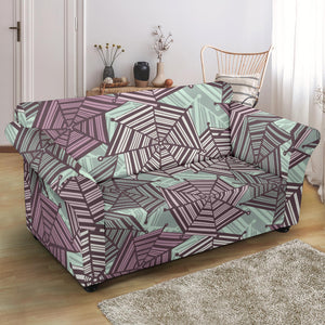 Spider Web Cobweb Design Color Pattern Loveseat Couch Slipcover