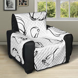 Garlic pattern black white Recliner Cover Protector