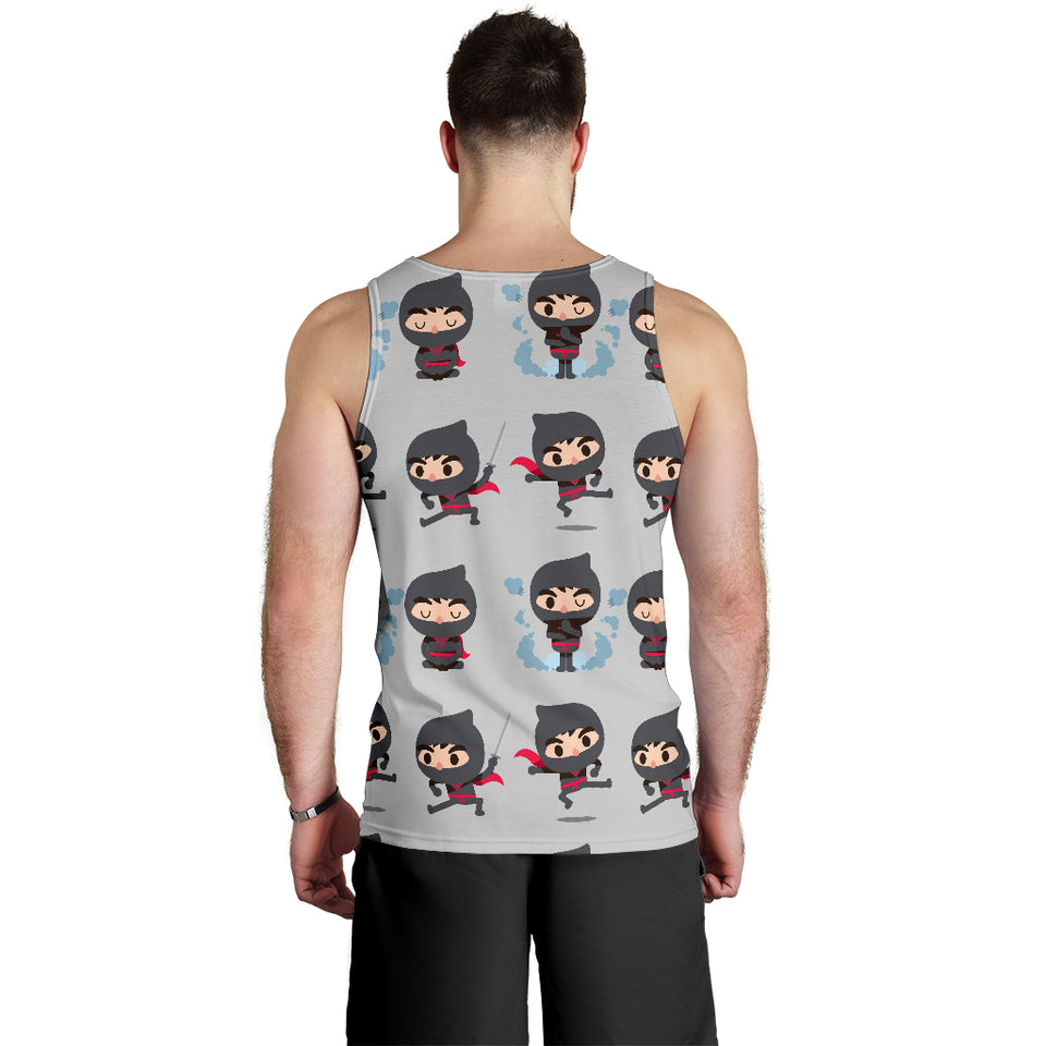 Cute ninja pattern Men Tank Top