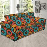Gear Pattern Print Design 01 Sofa Slipcover