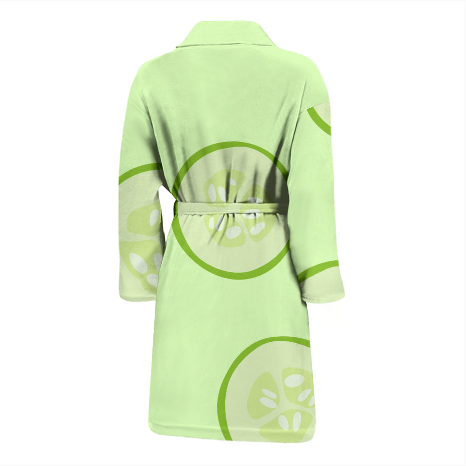 Cucumber Pattern Men'S Bathrobe