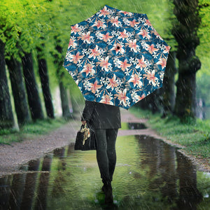 Hibiscus Pattern Print Design 02 Umbrella