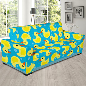 Duck Toy Pattern Print Design 04 Sofa Slipcover
