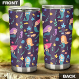 Beautiful Mermaid Fish Jellyfish Algae Other Marine World Tumbler