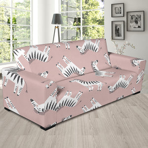 Cute Zebra Pattern Sofa Slipcover