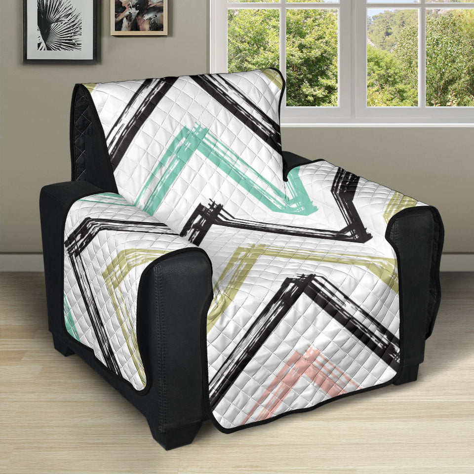zigzag  chevron paint pattern Recliner Cover Protector