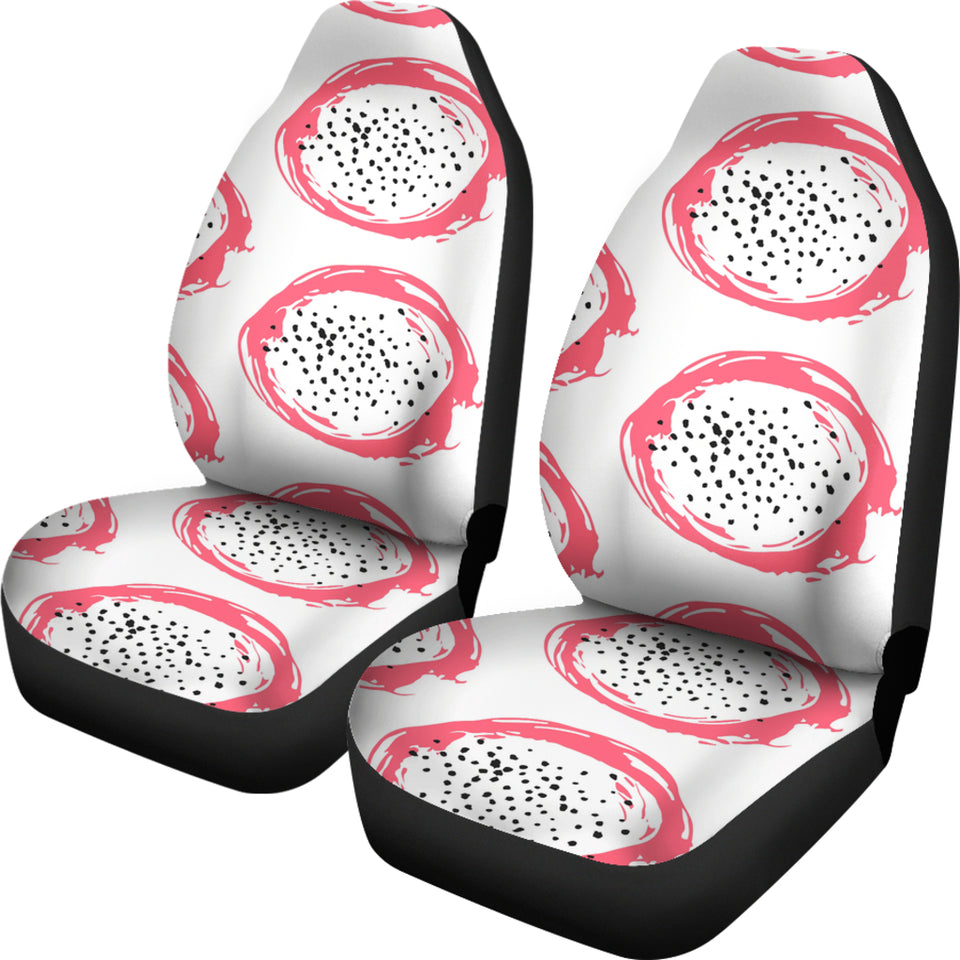 Hand Drawn Dragon Fruit Universal Fit Car Seat Covers