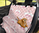 White Swan And Flower Love Pattern Dog Car Seat Covers
