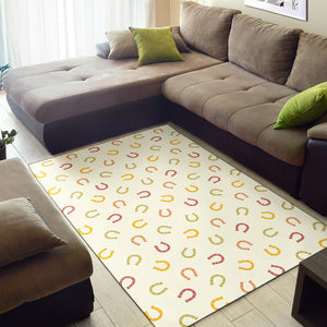 Horseshoes Pattern Print Design 02 Area Rug