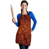Cocoa Beans Tribal Polynesian Pattern Adjustable Apron