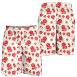 Rose Pattern Print Design 01 Men Shorts