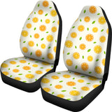 Oranges Leaves Pattern Universal Fit Car Seat Covers