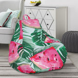 Watermelons Tropical Palm Leaves Pattern Bean Bag Cover
