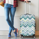 Zigzag  Chevron Paint Design Pattern Cabin Suitcases Luggages