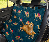 Camel Pattern Blue Blackground Dog Car Seat Covers