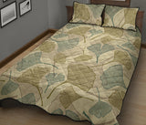 Ginkgo leaves design pattern Quilt Bed Set