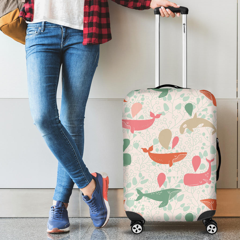 Cute Whale Pattern Cabin Suitcases Luggages