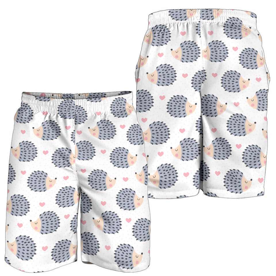 Hedgehog Pattern Print Design 04 Men Shorts