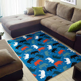 Colorful Rhino Pattern Area Rug