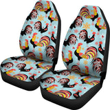 Rooster Chicken Cock Snowfalke  Universal Fit Car Seat Covers