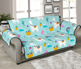 Llama alpaca cactus leaves pattern Sofa Cover Protector