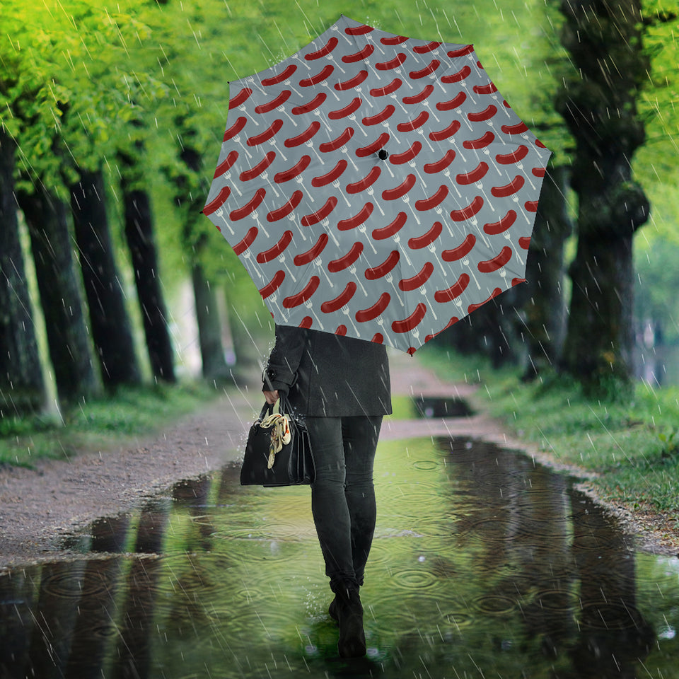Sausage Pattern Print Design 02 Umbrella