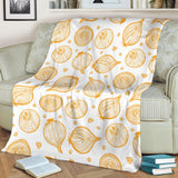Hand Drawn Onion Pattern Premium Blanket
