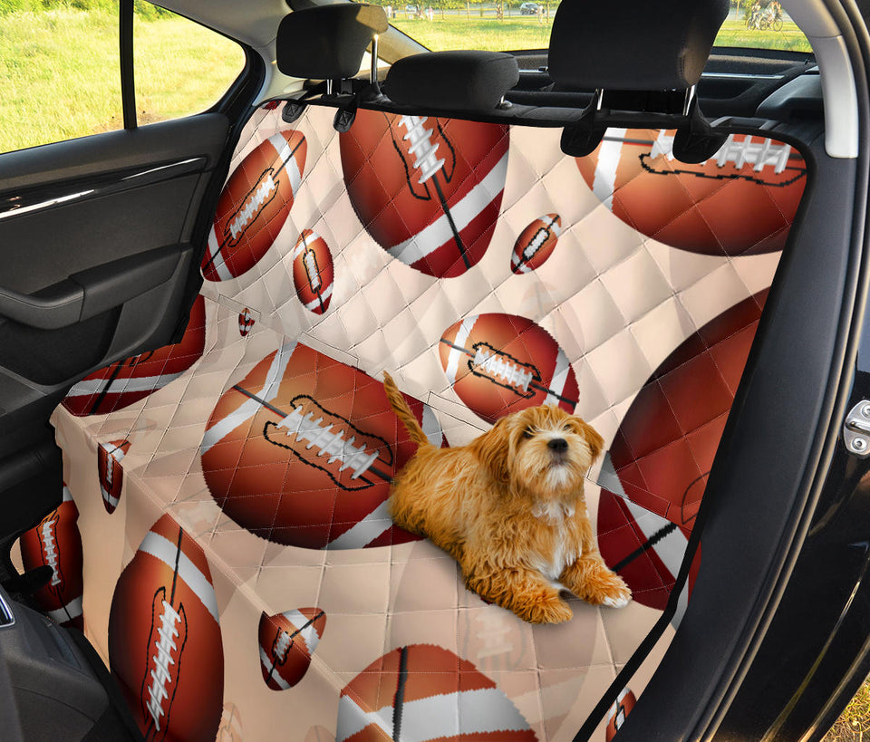American Football Ball Design Pattern Dog Car Seat Covers