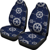 Nautical Steering Wheel Design Pattern Universal Fit Car Seat Covers