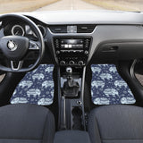Elephant Tribal Design Pattern Front And Back Car Mats