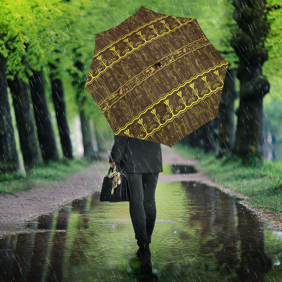 Egypt Hieroglyphics Pattern Print Design 03 Umbrella