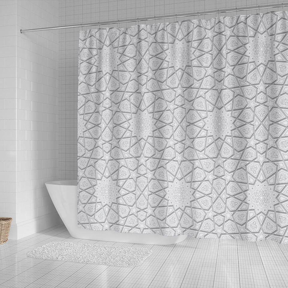 Arabic Star Pattern Shower Curtain Fulfilled In US