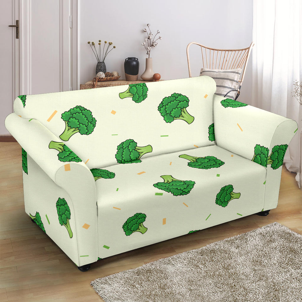 Broccoli Pattern Loveseat Couch Slipcover